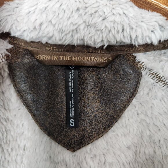 Kuhl Women's Flight Vest Size Small Hooded Soft Cozy Jacket Beige Sherpa Fleece - Picture 8 of 16